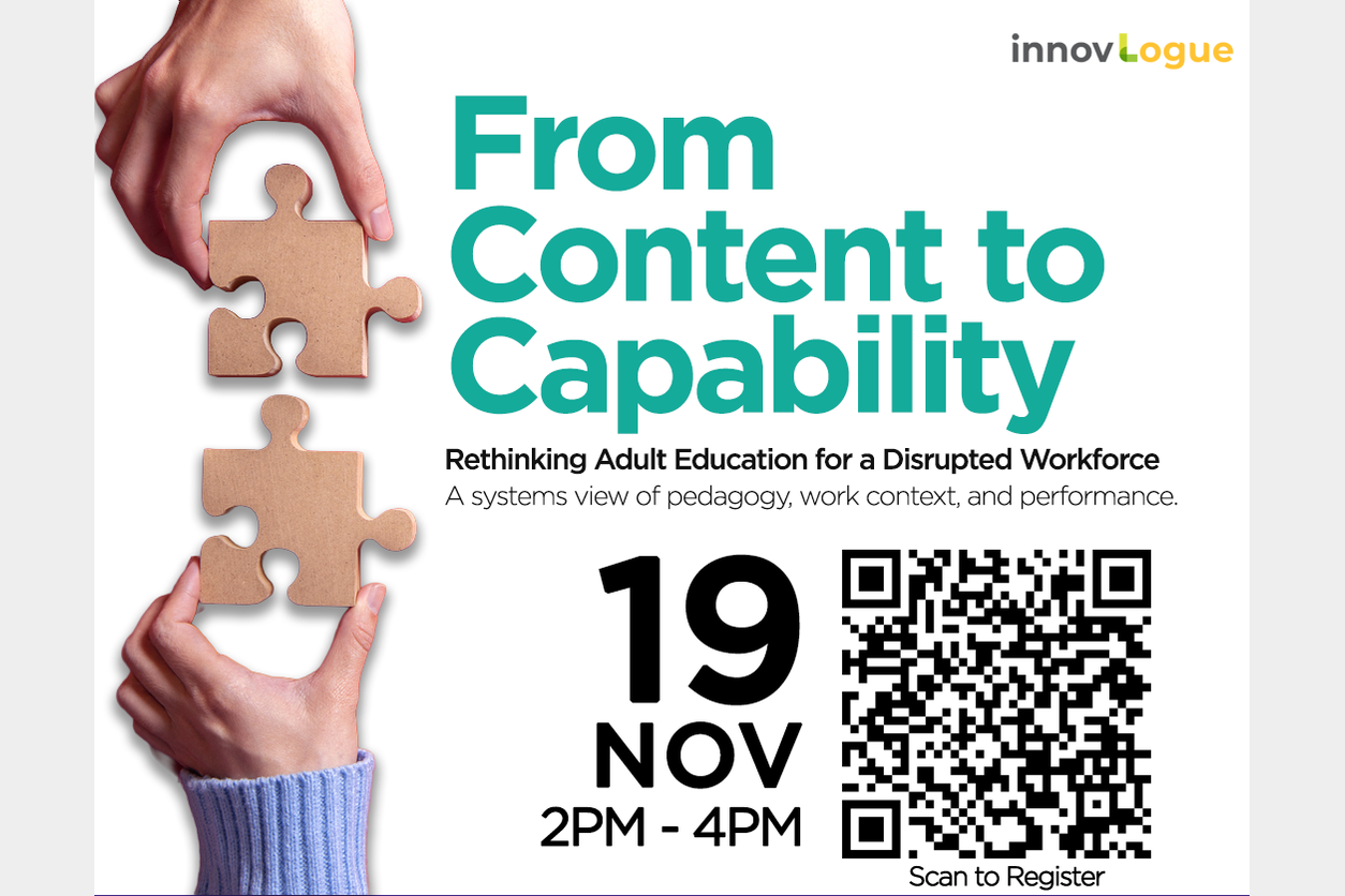 innovLogue: From Content to Capability - Rethinking Adult Education for a Disrupted Workflow 